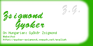 zsigmond gyoker business card